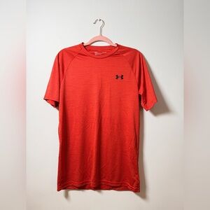 Under Armour Men's Bright Red Short-Sleeve Athletic Tee